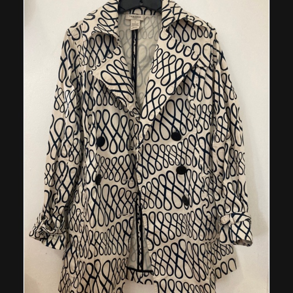 Vertigo Paris Trench Coat Size Small